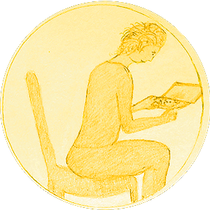 Zeichnung in Pastellfarbe